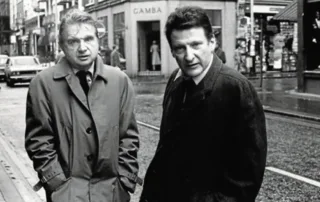 Francis Bacon (a la izquierda) y Lucian Freud, retratados por Harry Diamond en 1974